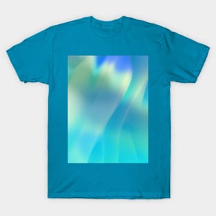 Iridescent - holographic Colorful Green Blue T-Shirt